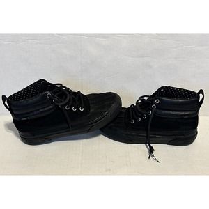 Vans Scotchgard Unisex Sneakers Shoes Black 721454 High Top Lace Up Men 7 / W8.5